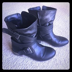 Black Moto Boots